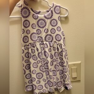🌷EUC Sweet Bamboo Purple Crescent Moon Dress Size 2T